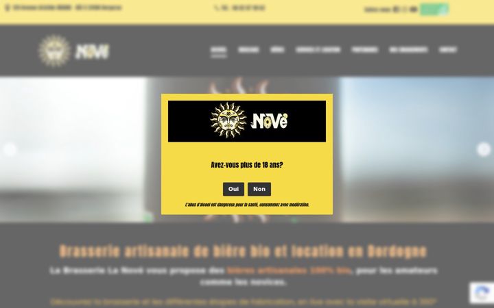 Screenshot of brasserielanove.fr
