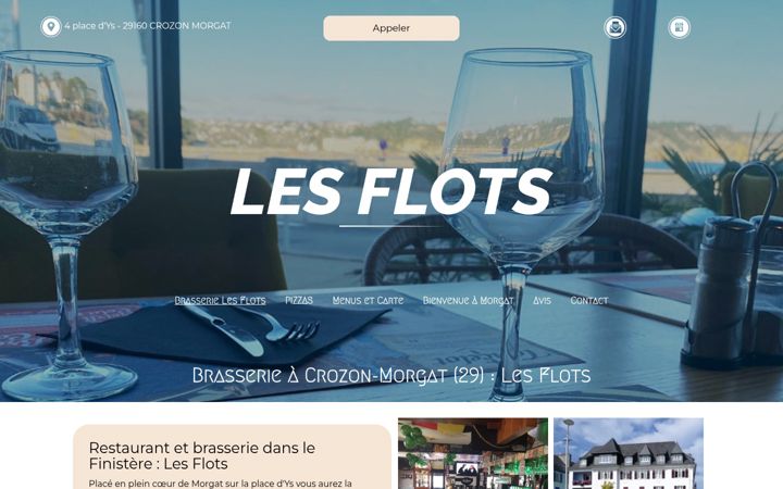 Екранна снимка на brasserielesflots.fr