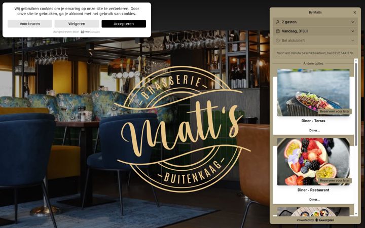 Screenshot of brasseriematts.nl