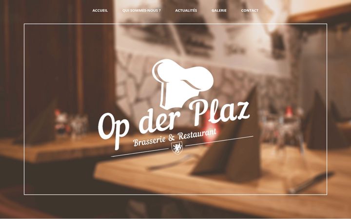 Screenshot of brasserieopderplaz.lu