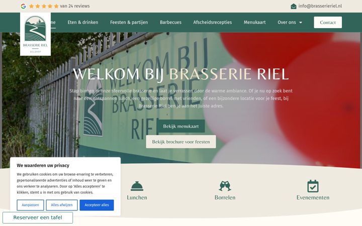 Ekrano kopija brasserieriel.nl
