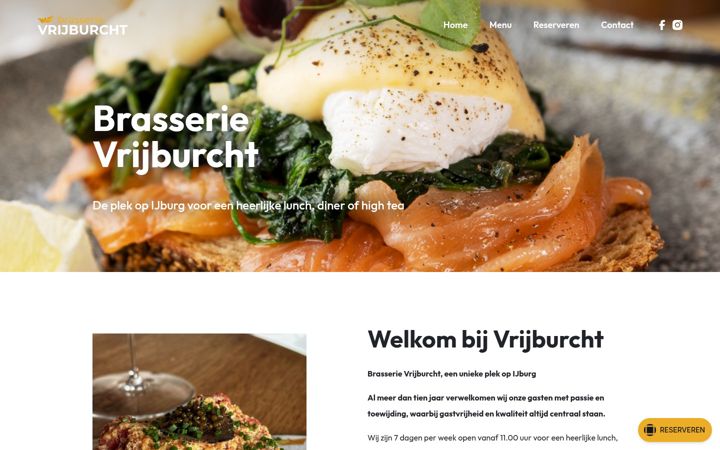 Ekrano kopija brasserievrijburcht.nl