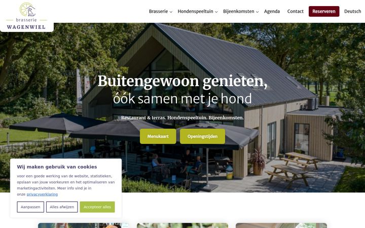 Ekrano kopija brasseriewagenwiel.nl