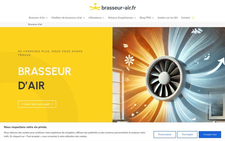 Екранна снимка на brasseur-air.fr
