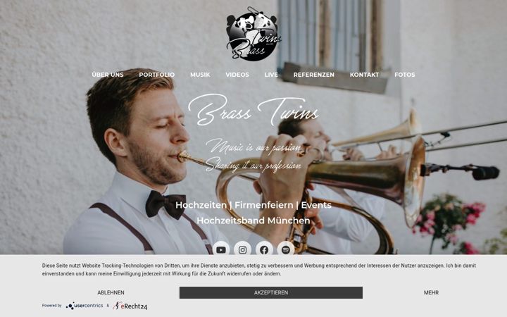 Screenshot of brasstwins.de