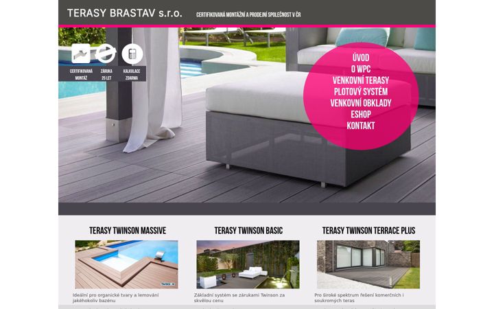 Screenshot of brastav.cz