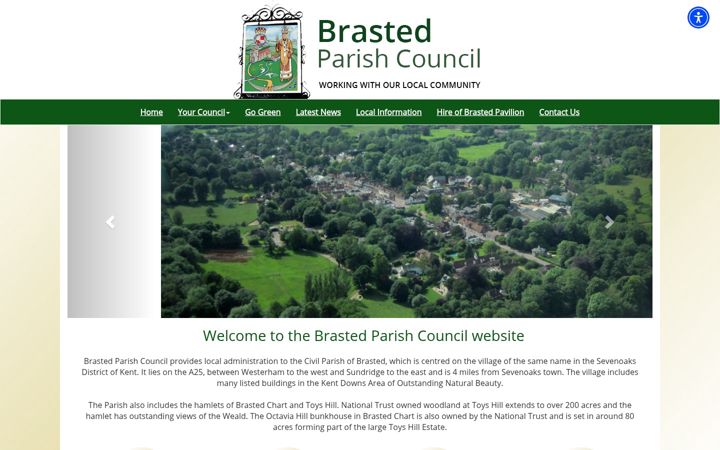 Screenshot of brastedpc.org.uk