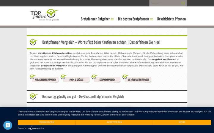 Screenshot of brat-pfannen.com