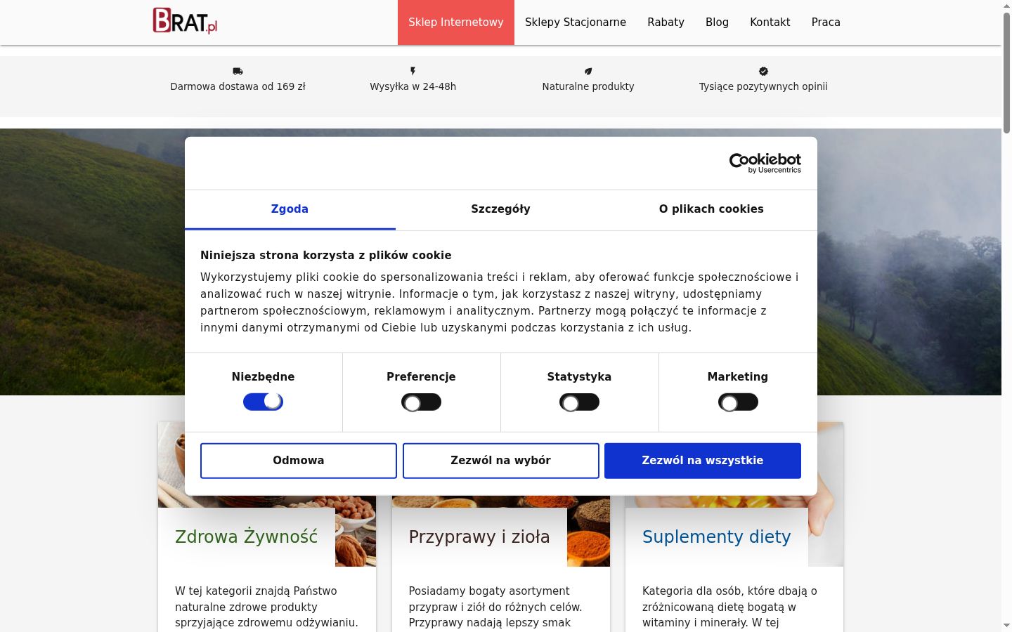 Screenshot tal-banner tal-kunsens muri qabel kwalunkwe interazzjoni