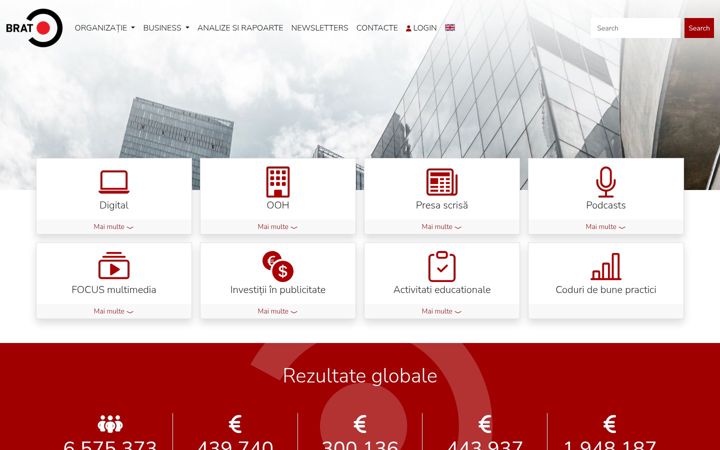 Screenshot of brat.ro