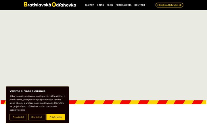 Screenshot of bratislavskaodtahovka.sk