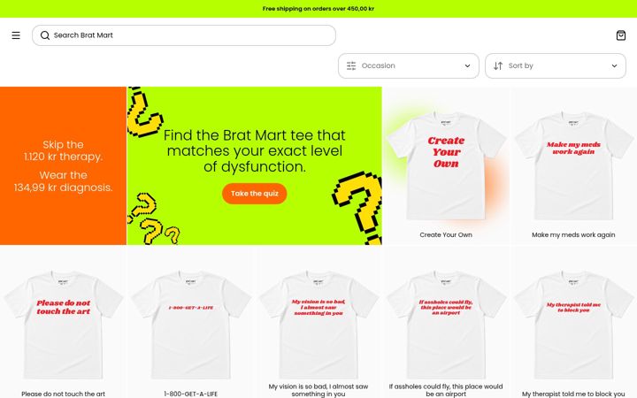 Screenshot of bratmart.com