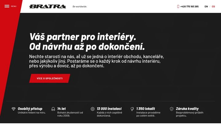 Skjermbilde av bratra.eu