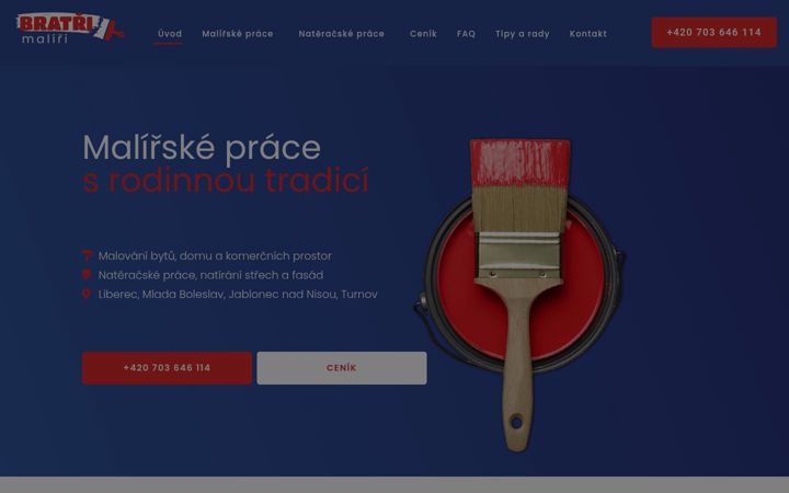 Screenshot of bratrimaliri.cz