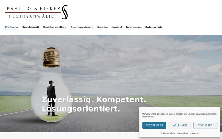 Snimka zaslona za brattig-bieker.de