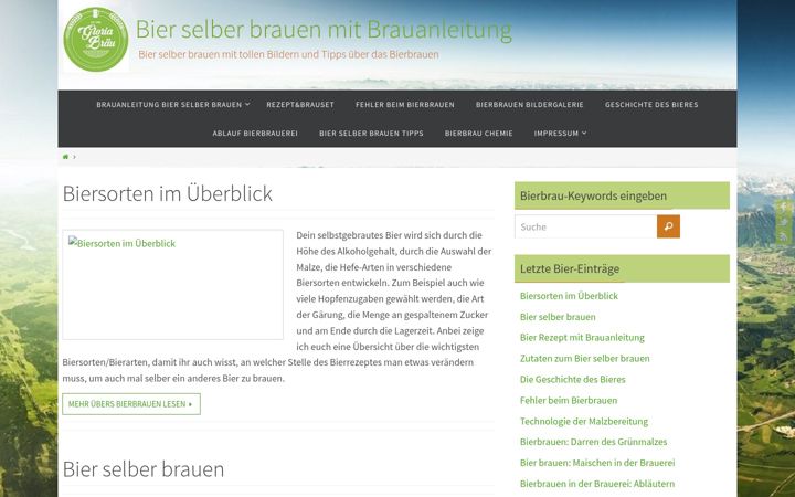 Snimka zaslona za brau-bier.de