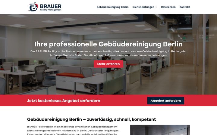 Екранна снимка на brauer-facility.de