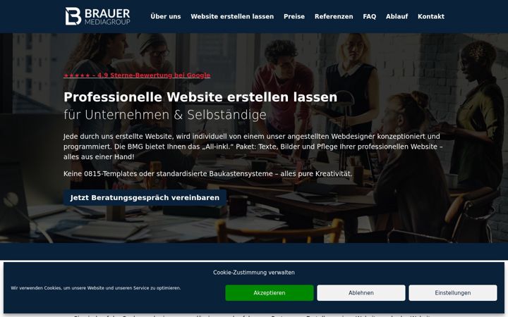 Screenshot of brauer-mediagroup.de