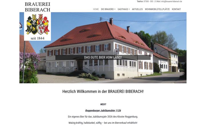 Skærmbillede af brauerei-biberach.de