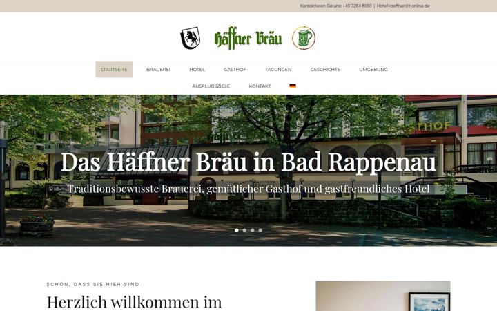 Screenshot van brauerei-haeffner.de
