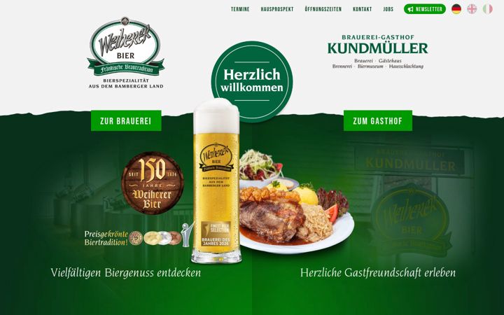 Screenshot of brauerei-kundmueller.de