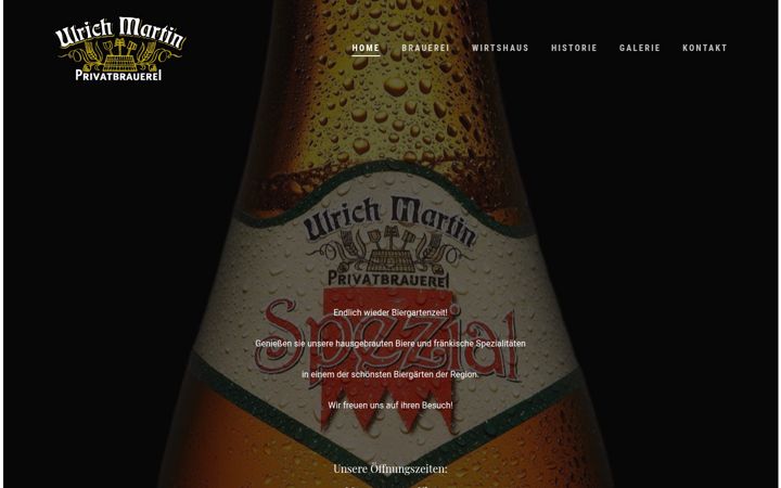 Screenshot of brauerei-martin.de