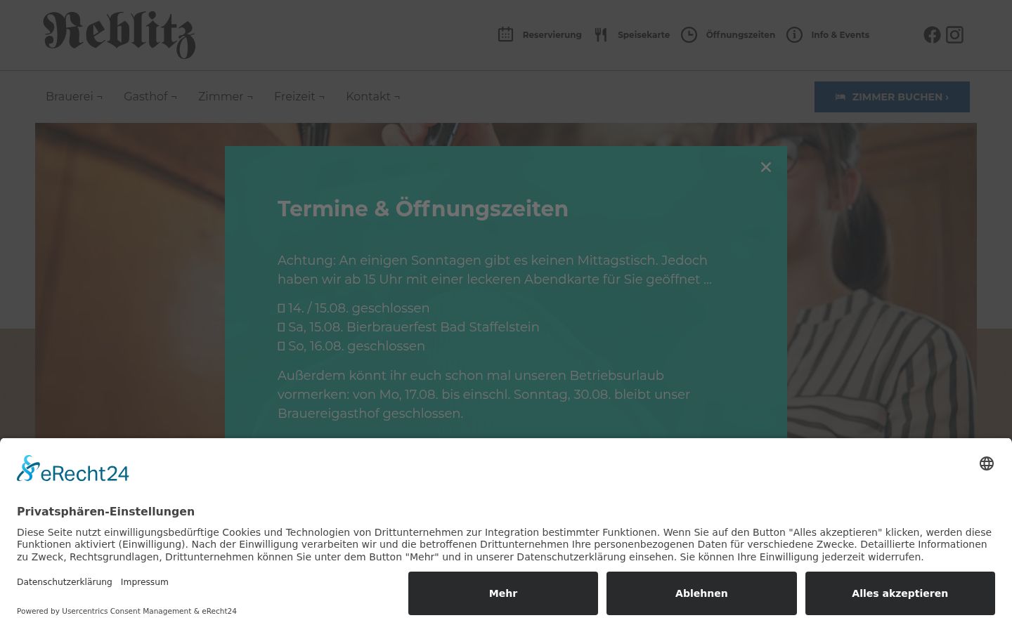 Screenshot tal-banner tal-kunsens muri qabel kwalunkwe interazzjoni