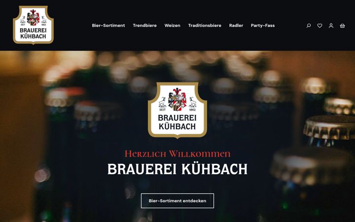 Screenshot of brauereikuehbach-shop.de