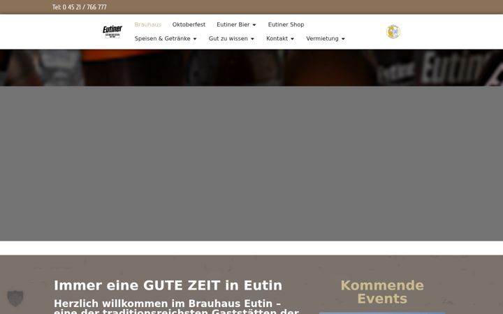 Snimka zaslona za brauhaus-eutin.de