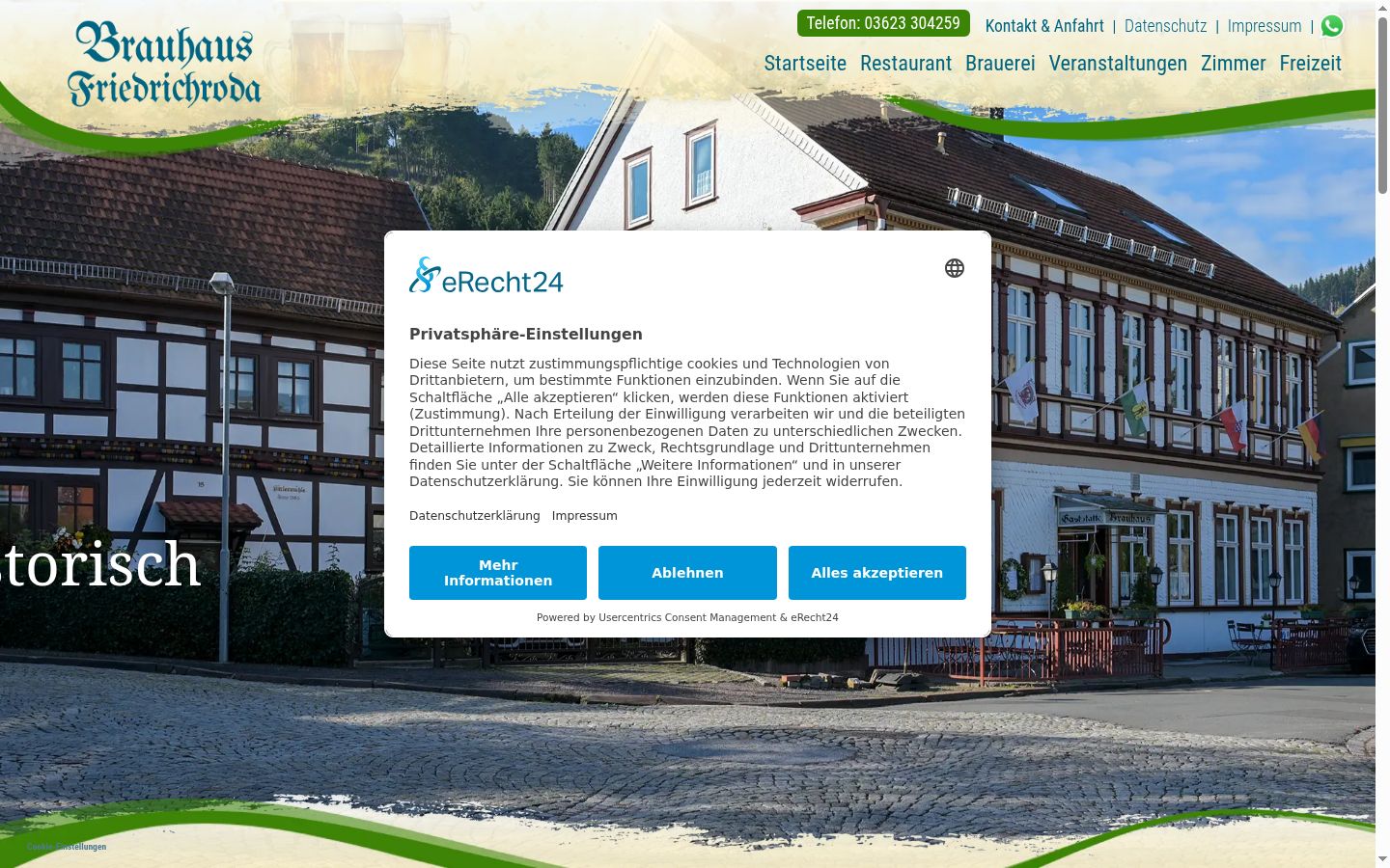 Screenshot tal-banner tal-kunsens muri qabel kwalunkwe interazzjoni