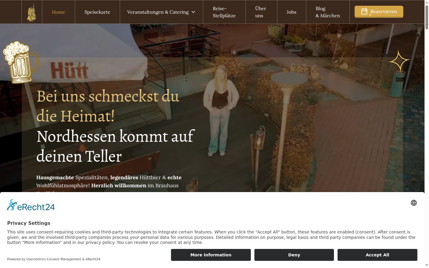 Screenshot van de toestemmingsbanner zoals getoond vóór enige interactie