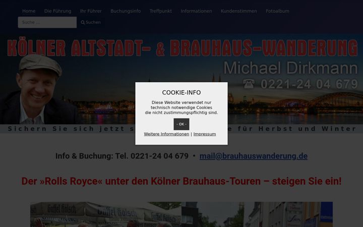 Screenshot of brauhauswanderung.de