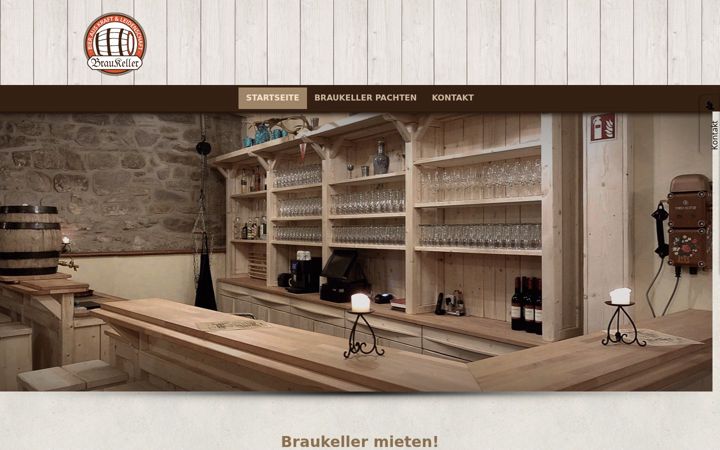 Screenshot of braukeller-erfurt.de