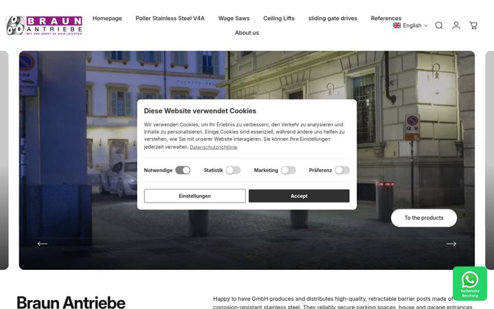 Screenshot of braun-antriebe.de