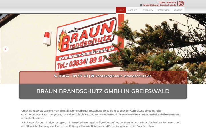 Screenshot of braun-brandschutz.de
