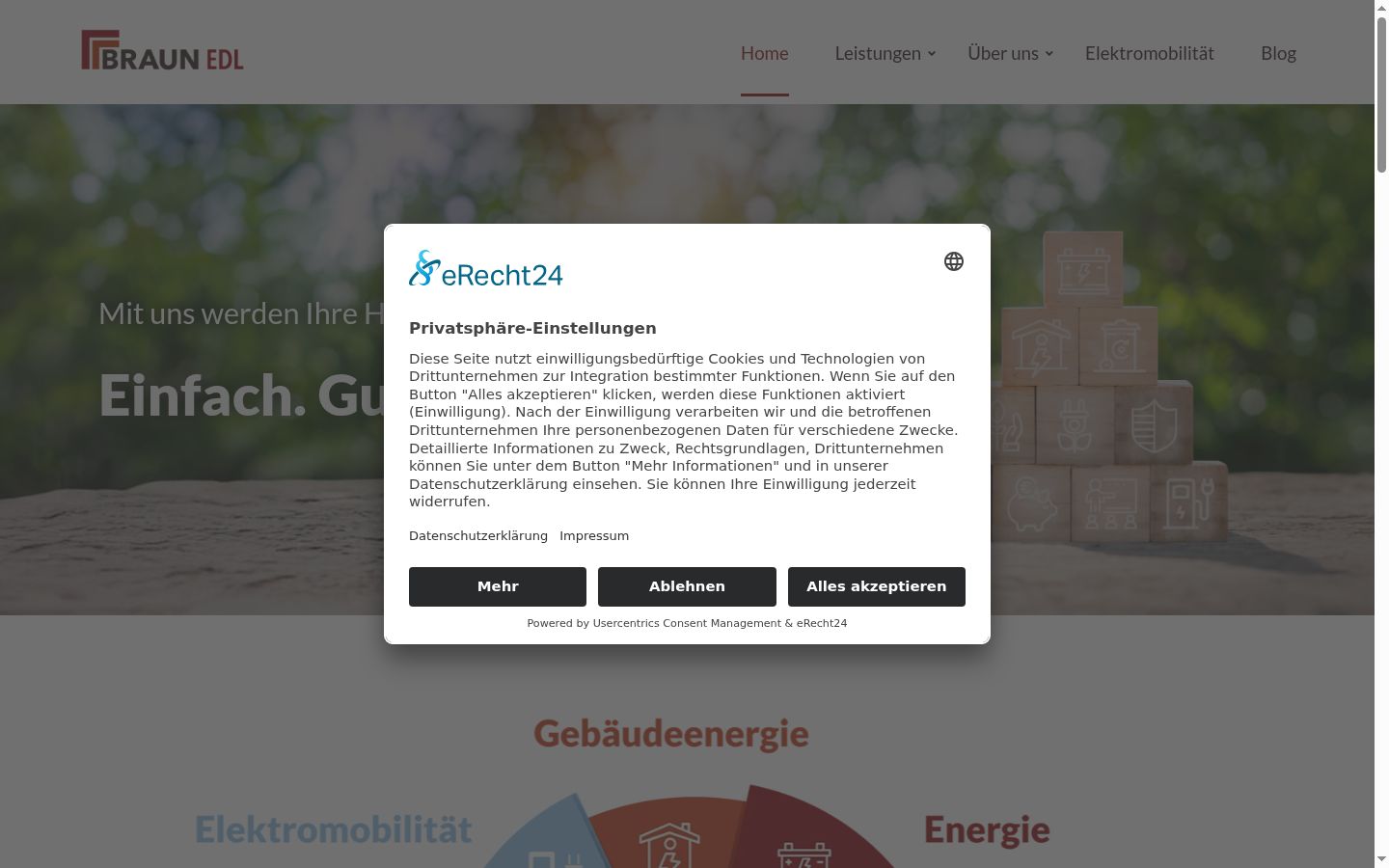 Screenshot van de toestemmingsbanner zoals getoond vóór enige interactie