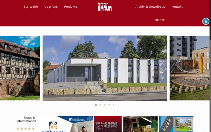 Snimka zaslona za braun-fenster.de