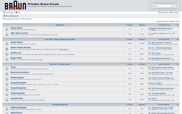 Screenshot of braun-hifi-forum.de