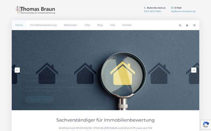 Snimka zaslona za braun-immowert.de