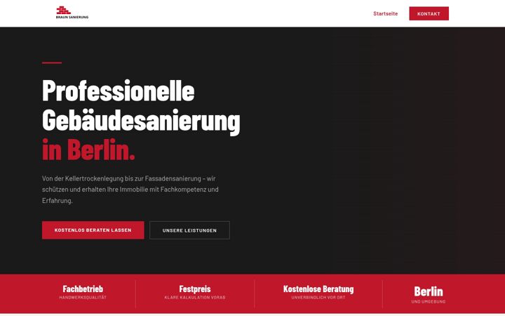 Snímek obrazovky braun-sanierung.de