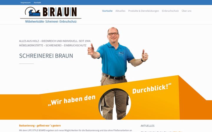 Snímek obrazovky braun-schreinerei.de