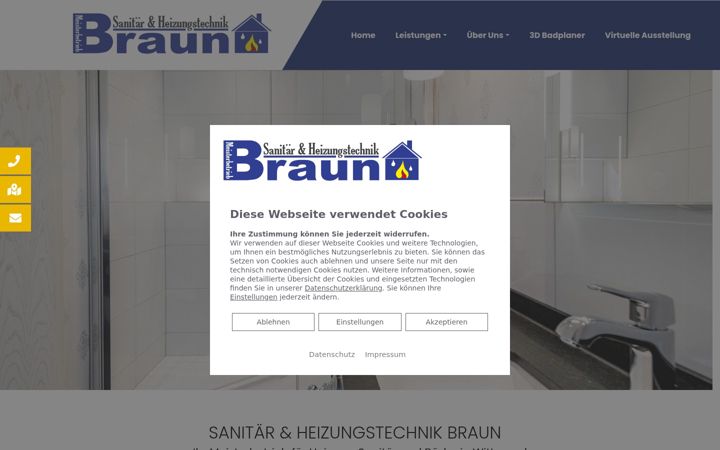 Screenshot of braun-shk.de