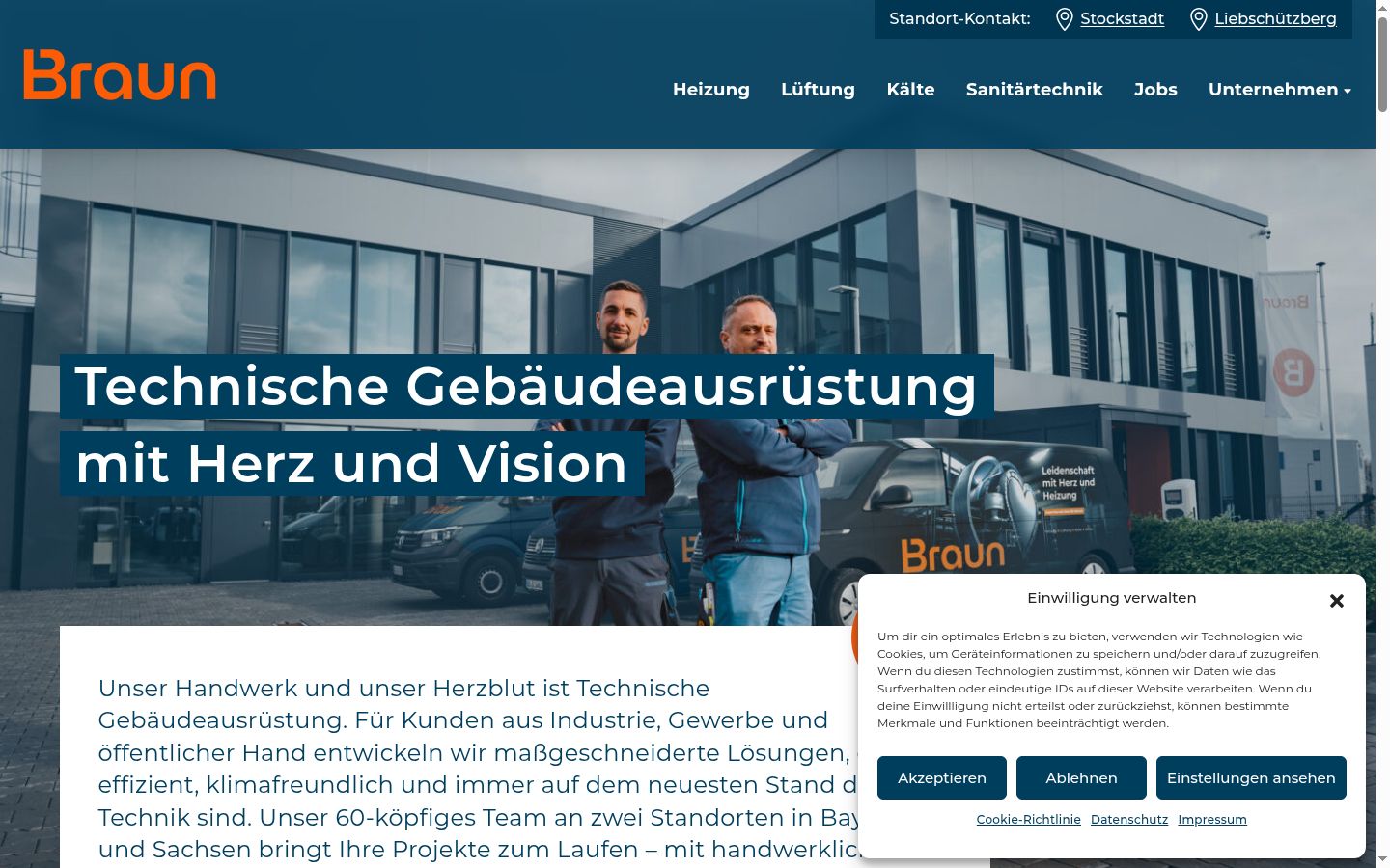 Screenshot tal-banner tal-kunsens muri qabel kwalunkwe interazzjoni