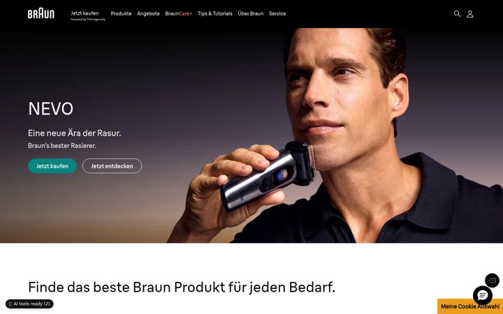 Screenshot of braun.de