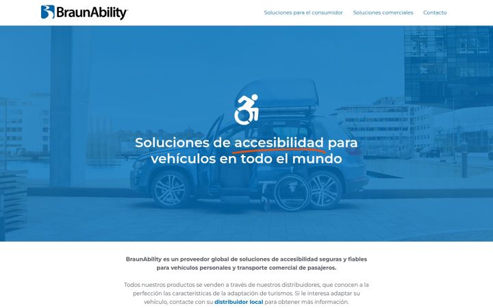 Screenshot of braunability.es