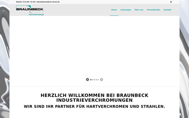 Screenshot of braunbeck-chrom.de