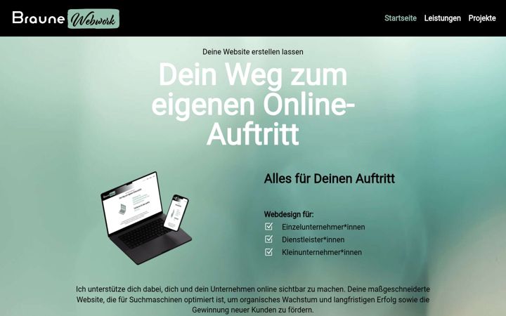 Snímek obrazovky braune-webwork.de