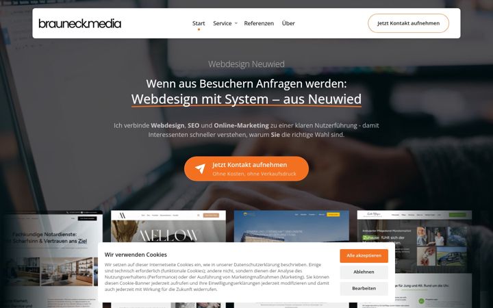 Screenshot of brauneck-media.de