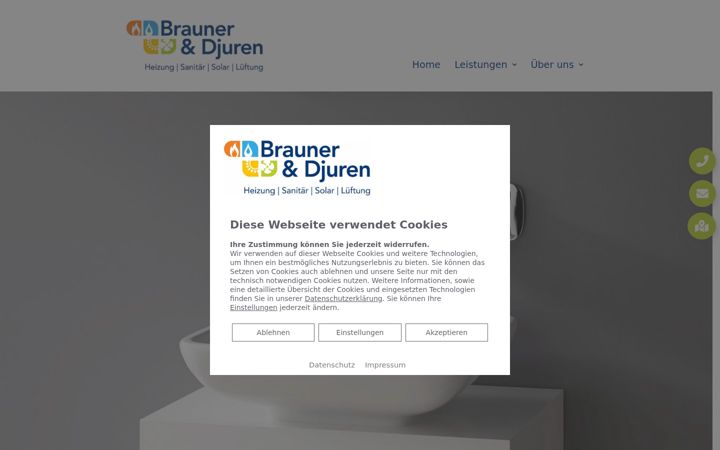 Snimka zaslona za brauner-djuren.de