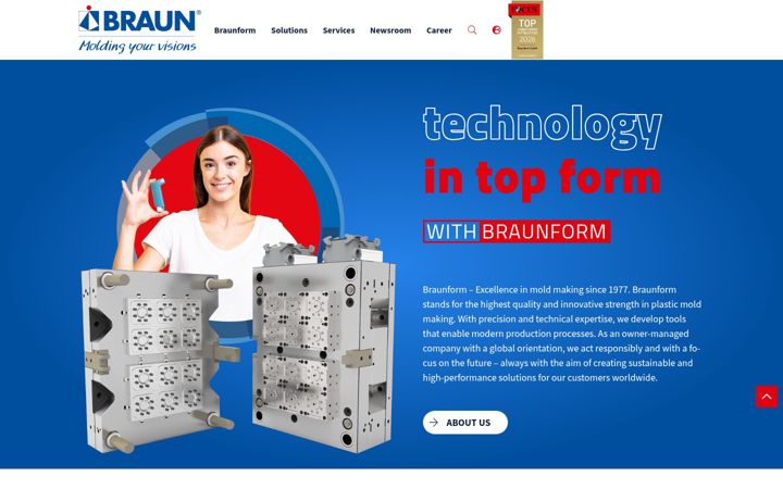 Screenshot of braunform.com